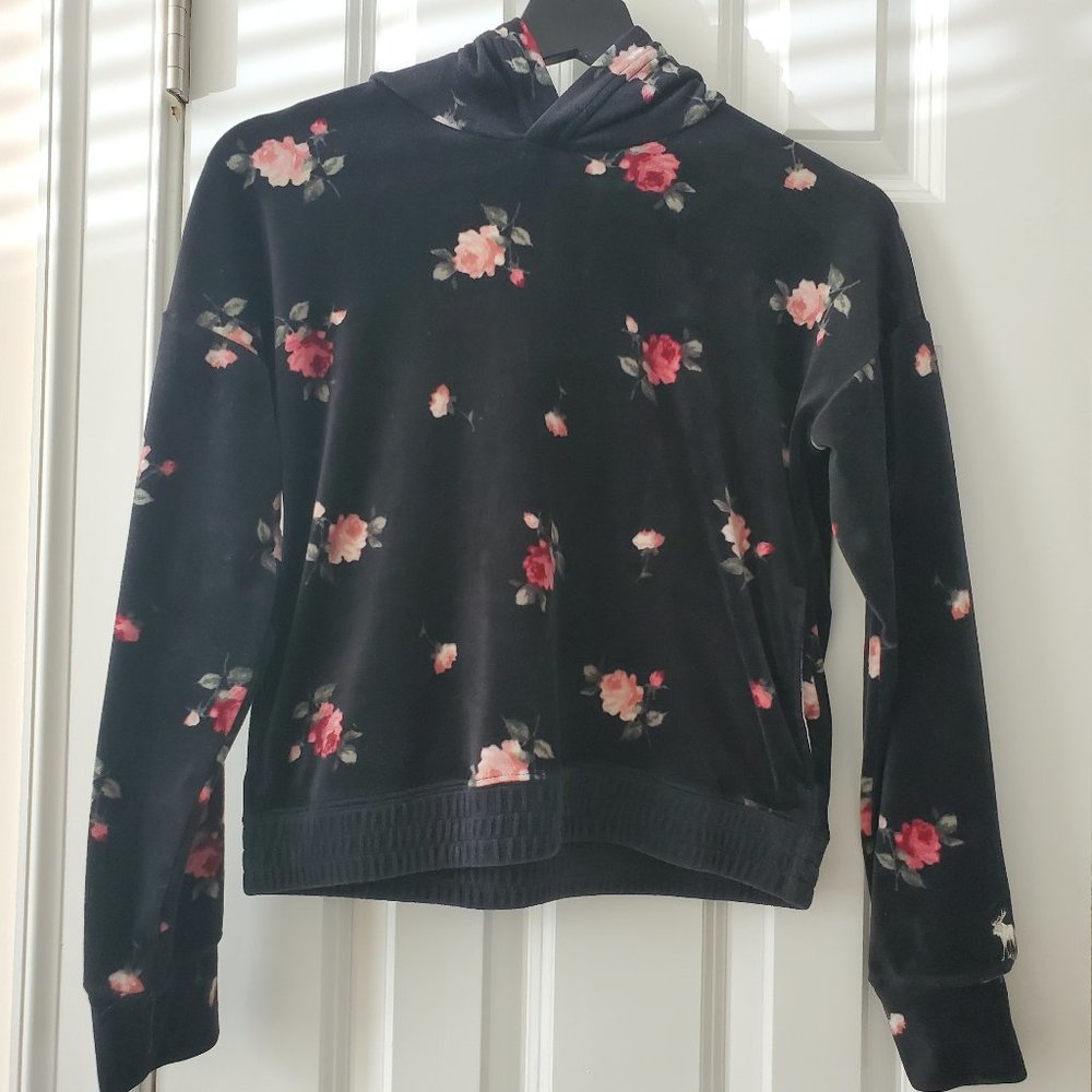 Abercrombie and Fitch girls velvet hoodie.
